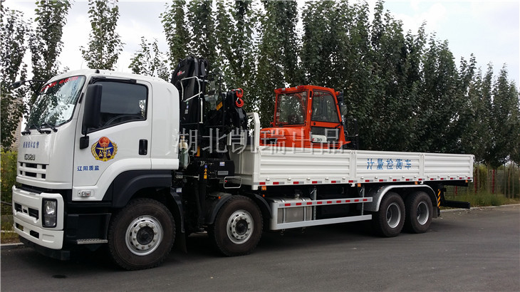 檢衡車停放的側面整體 檢衡車停放的側面整體