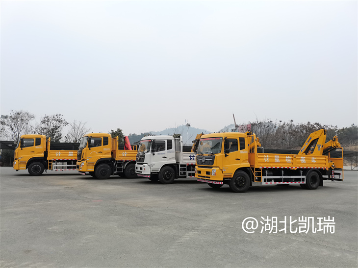 四臺“東風(fēng)系列”計量檢衡車列裝發(fā)運(左) 四臺“東風(fēng)系列”計量檢衡車列裝發(fā)運(左)